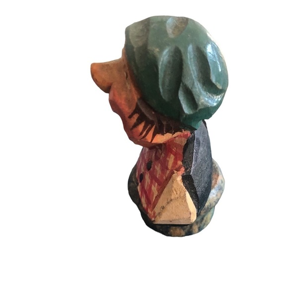 VTG Hard~Carved Set of 3 German Wine Cork Toppers Wood 3” Wine Tasting Colorful - Picture 11 of 14